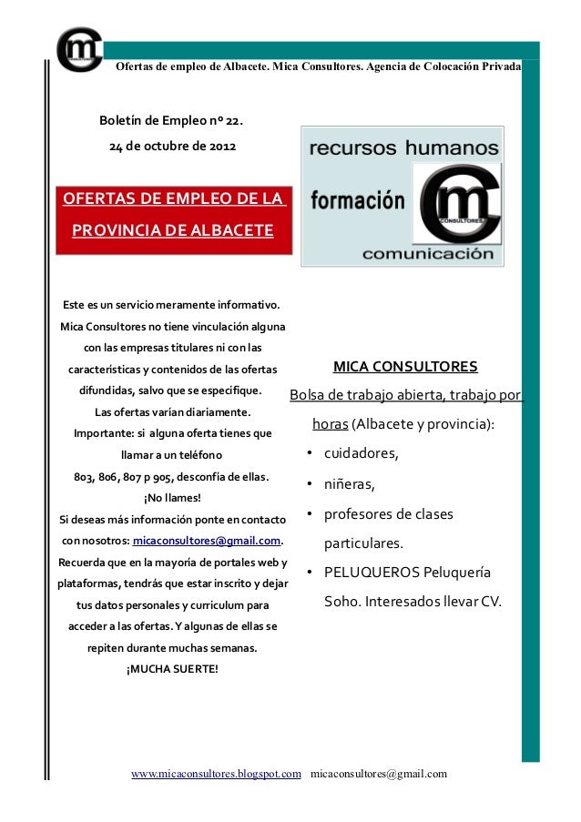 ofertas empleo albacete
